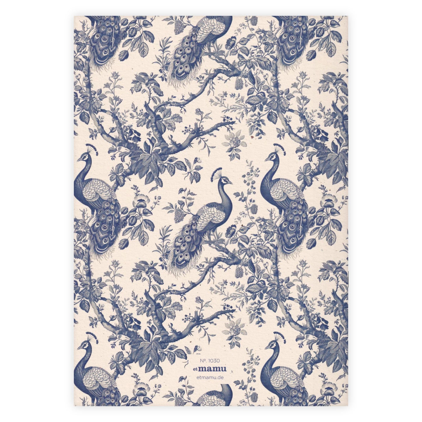 Libreta A4 con Diseño de Faisanes de Estilo Chinoiserie