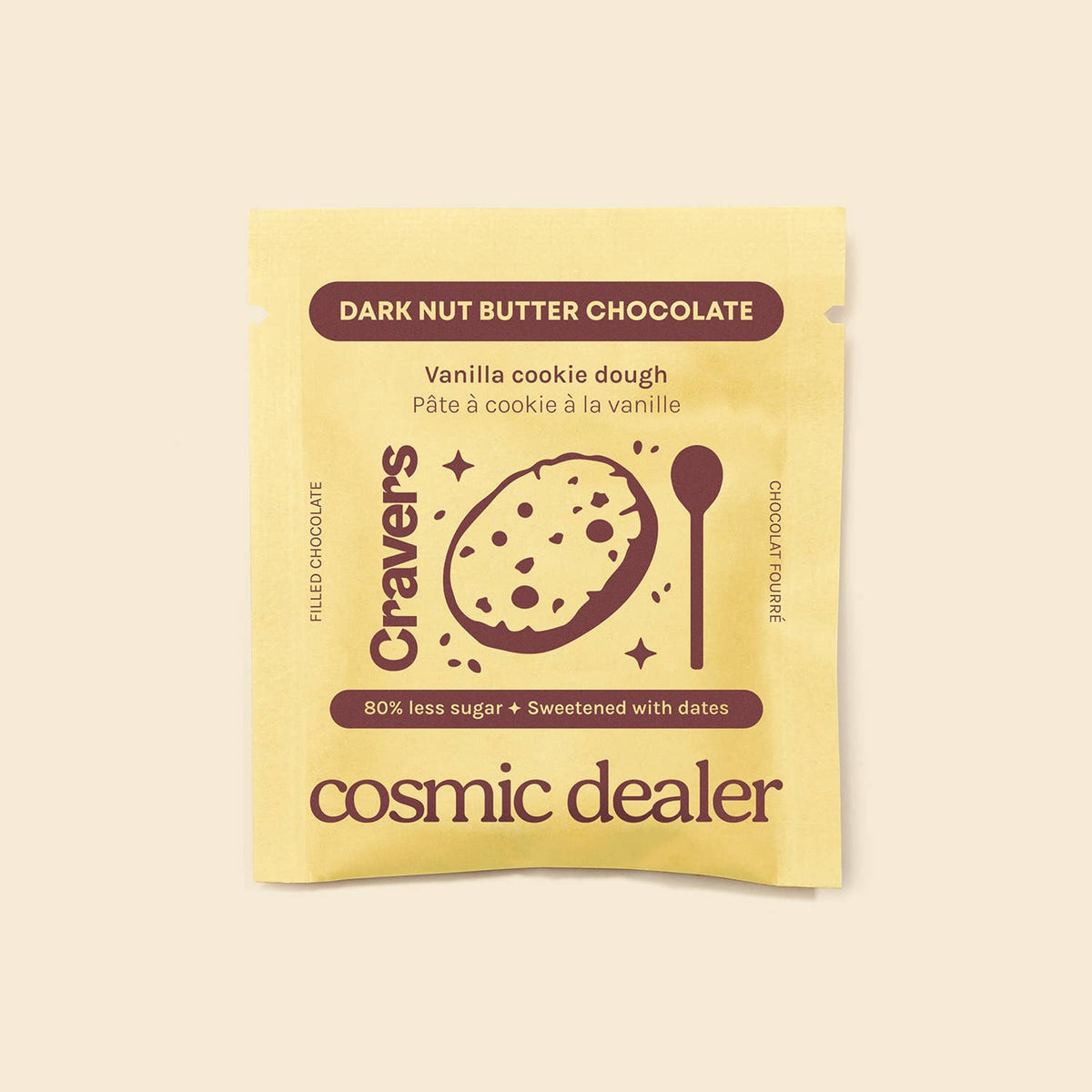 Caja de 4 chocolates - Masa de galleta de vainilla - CRAVERS