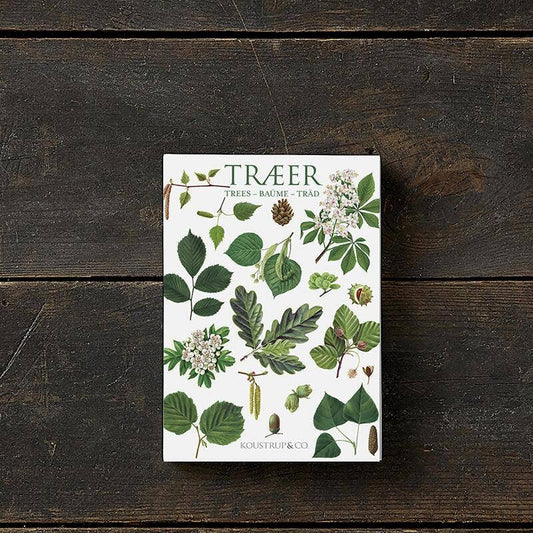 Carpeta de tarjetas Trees, 8 unidades, con sobres, fabricada en Europa