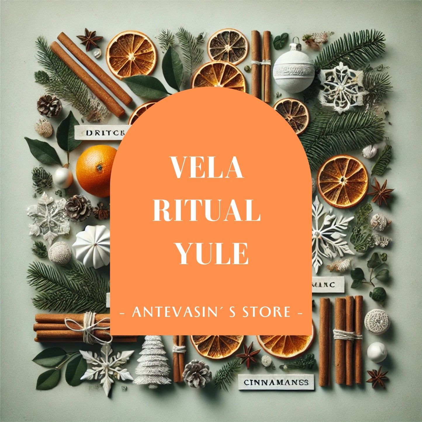 Vela ritual Yule Solsticio de Invierno 2024