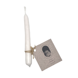Vela ritual blanca PAPIRO (conexión)  15gr x 13cm