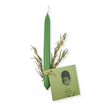 Cargar imagen en el visor de la galería, Vela ritual verde ROMERO (Salud y Buena suerte)  15gr x 13cm
