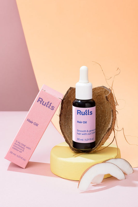 Aceite capilar para pelo rizado