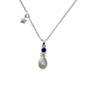 Talismán de la buena guía - Gota de piedra luna -