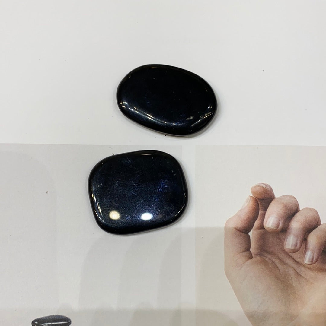 Obsidiana rodado plano 3cm