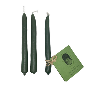 Vela ritual verde oscuro HOJA DE HIGUERA (magia verde)  15gr x 13cm